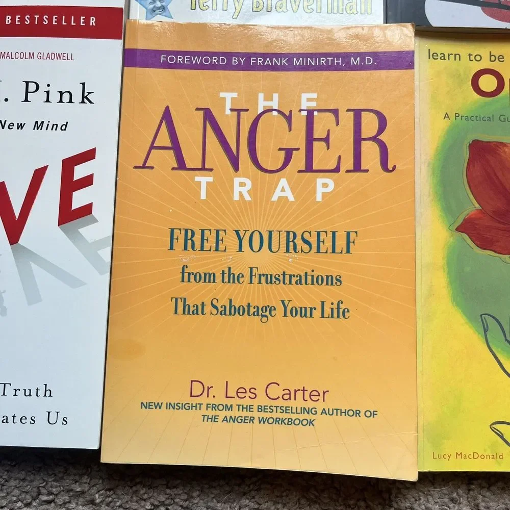 Personal Development‎ Book Lot of 6 Optimist Anger Trap Drive Likeability Factor